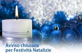 2025 - chiusura festività natalizie